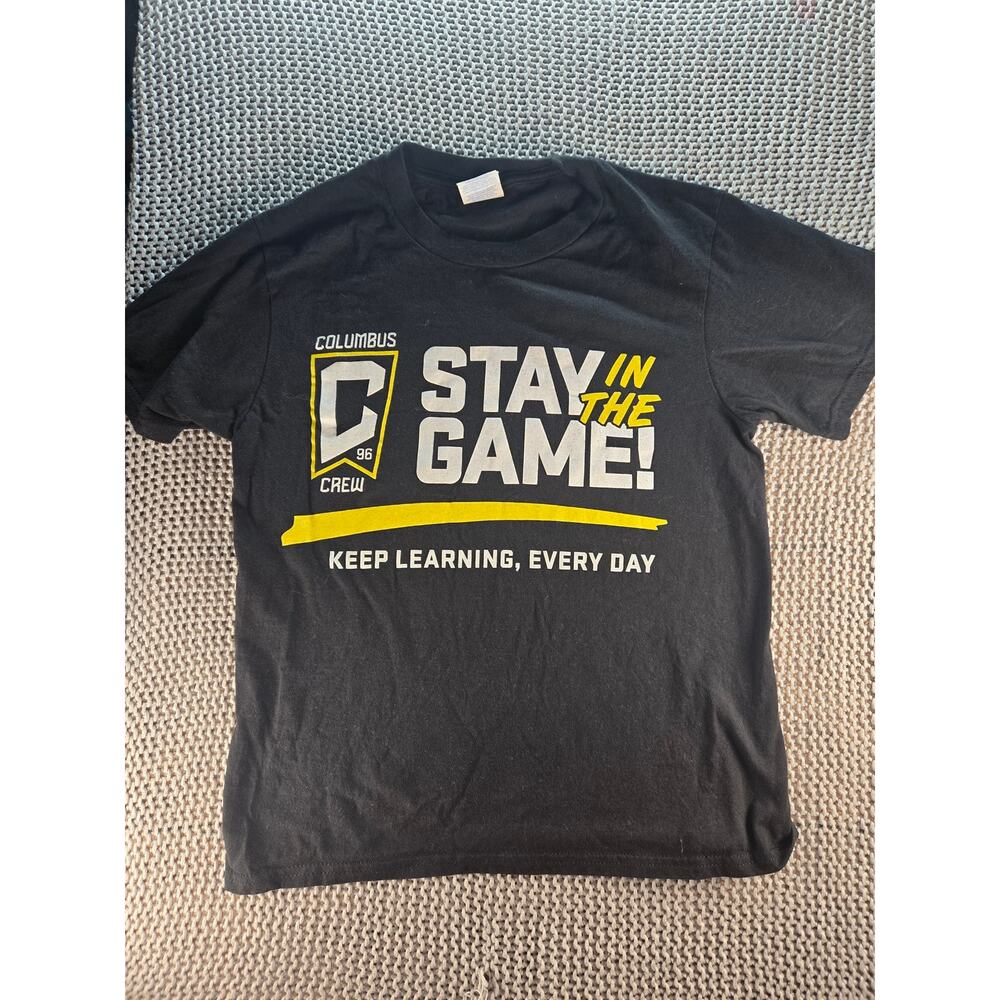 MLS Columbus Crew 96 Black T-Shirt Size Youth Med